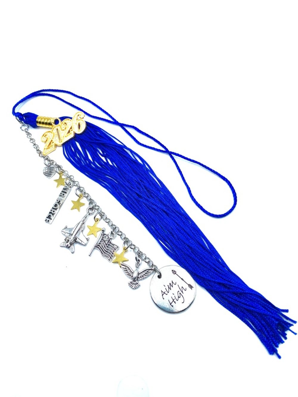 Air Force Graduation Tassel Charm Military